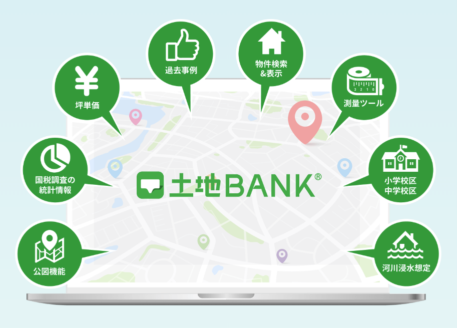 【お知らせ】メニュー表示の変更および基準地価の更新について